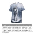 thumbnail image 6 of LAOLIUSN Funny Tiger Printed T-Shirt Animal Graphic Tee Shirt，S-4XL, 6 of 7