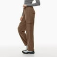 thumbnail image 3 of Susanny Sweatpants for Women with Pockets Fleece Straight Leg Sweat Pants with Pockets Drawstring Cotton Athletic Tall Baggy Pants Elastic Casual Fashion Jogger Pants Drawstring, 3 of 8