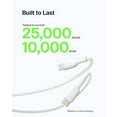 thumbnail image 4 of Belkin BoostCharge USB-C Cable (1M/3.3ft), USB-C to USB-A Cable, USB Type-C Cable for iPhone 16 Series, Samsung Galaxy S24, S24+, Note20, Pixel 7, Pixel 8, iPad Pro, Nintendo Switch, and More - White, 4 of 7