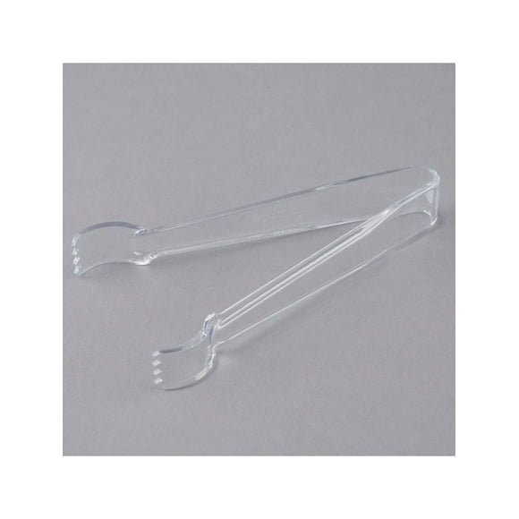 Ice Tongs 5" Stainless Steel Mini Service Tongs with black plastic grips in-room use 2 units/ card x12 card's/ Box = 24 units