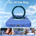 thumbnail image 4 of Magnetic Case for iPhone 11 with Hidden Ring Stand, Slim Kickstand Case Compatible with MagSafe Shockproof Soft Microfiber Lining Protective Case Cover for iPhone 11, Darkblue, 4 of 6