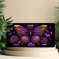 thumbnail image 4 of 1 Pcs 2D Flat License Plate Covers & Frames, God Is Love Butterfly For Decorative Front, Waterproof For Decoration Aluminum License Plate Covers & Frames Cover For Men Women, 12" X 6", 4 of 5