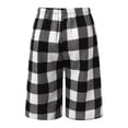 thumbnail image 5 of YOTMKGDO Pajama Pants, Mens Shorts, Mens Summer Simple Plaid Elastic Waist Flannel Shorts Home Pants Pajamas Christmas Pajamas, White S, 5 of 9