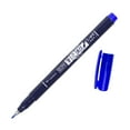 thumbnail image 3 of Tombow Fudenosuke Blue Hard Tip Brush Pen - Great for Drawing, Calligraphy, Sketching, and Note Taking - Bulk 12 Pack, 3 of 4