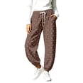thumbnail image 5 of Zulora Women's Drawstring Elastic Waist Barrel Pants Casual Cropped Joggers with Pockets Loose Straight Leg Lounge Trousers for Daily Wear, 5 of 9