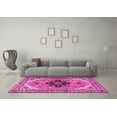 thumbnail image 3 of Ahgly Company Indoor Square Persian Pink Traditional Area Rugs, 5' Square, 3 of 4