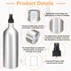 thumbnail image 4 of Botellas de Spray de Niebla Fina de Aluminio Uxcell 5pcs 500ml/16oz Recipiente de Metal Refillable, 4 of 7
