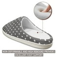 thumbnail image 6 of FUIALDOLG Mens Slippers House Slippers Indoor Outdoor Warm Fuzzy Comfy Fluffy House Shoes, 6 of 7
