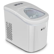 Deco Chef White Compact Electric Top Load Ice Maker with The Smoothies Bible Recipe Book