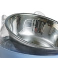 thumbnail image 7 of 15 degree Tilted Elevated Cat Bowls Water Bowls with Stand Feeding Station Stainless Steel Bowl Non Slip Raised Dish for Indoor Cats Puppy Kitten Blue, 7 of 7