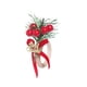 thumbnail image 5 of Servilletas navideñas hechas a mano para decorar la mesa con broche rojo en forma de cono. Carta, 5 of 9