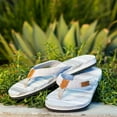 thumbnail image 6 of Women's Kaiback Seaside Flip Flop Beach & Pool Sandal - Cute & Comfortable - Women's US 8 EU 39 - Grey & White, 6 of 6