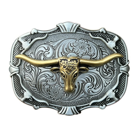 SIEYIO Western Cowboy Belt Buckles for Men Engraved Buckles Collection Casual Outfit