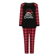 thumbnail image 1 of LSLJS Family Pajamas Matching Noël Ensembles, Tenues Parent-Enfant Noël Costumes Patchwork à Carreaux Imprimés Vêtements de Maison Col Rond Manches Longues Pajamas Ensemble Deux Pièces Maman Ensembles for Vacances Noël Vêtements de Nuit Ensemble, 1 of 6