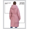 thumbnail image 6 of Madden Girl Women’s Winter Jacket – Long Length Quilted Maxi Puffer Parka Coat (S-3X), 6 of 7
