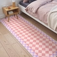 thumbnail image 6 of Checkered Washable Rug Runners for Hallways Non Slip,2x7 Black Kitchen Bathroom Runner Rug,Trellis Low Pile Indoor Carpet Runner for Bedroom Entryway Foyer, 6 of 8