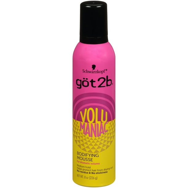 Got2b Volumaniac Bodifying Hair Mousse, 8 Ounce