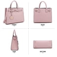 thumbnail image 3 of Dasein Women Satchel Purses Handbags Belted Top-handle Work Tote Shoulder Bags with Long Strap, 3 of 9