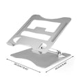 thumbnail image 4 of Foldable Laptop Stand Adjustable Aluminum Holder for 11-17" Laptops ＆ Tablets, 4 of 10