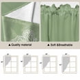 thumbnail image 5 of Sage Green Wildflowers Swag Valances for Windows 2 Pack, Kitchen Window Curtains 36 Inch Length, Modern Floral Butterfly Plant Privacy Swag Curtains for Living Room/Bathroom with Rod Pocket 36"x36", 5 of 8