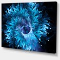 thumbnail image 2 of Blue Magical Wormhole Fractal - Large Abstract Canvas Wall Art, 2 of 4
