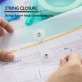 thumbnail image 4 of Plastic Envelope String Closure, Letter Size A4 Side Loading Clear Colored Poly Folder, 50-Pack, 4 of 7