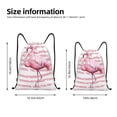 thumbnail image 2 of Fotbe Flamingo Bolsa Mochila con Cordón Estampada, Bolsa de Gimnasio Deportiva, Bolsa Cinch, Bolsa con Cordón para Hombres y Mujeres-Small, 2 of 6
