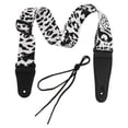 thumbnail image 4 of 1Pc Electric Guitar Belt Printed Guitar Strap Chic Guitar Accessory Black White, 4 of 7