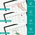 thumbnail image 4 of Dry Erase Calendar Whiteboard Calendar Magnetic White Board Double-Sided ,16" X 12" Calendar Monthly Whiteboard, Small Wall Hanging Calendar Board for Home, Office, Kitchen, Black Frame, 4 of 9