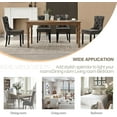 thumbnail image 5 of KCC Faux Leather Dining Chairs Set of 4, Upholstered High-end Tufted Dining Room Chair with Nailhead Back Ring Pull Trim Solid Wood Legs, Contemporary Nikki Collection Modern Style for Kitchen, Gray, 5 of 9