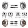 thumbnail image 1 of CMX Front Rear Disc Brake Caliper Rotors and Ceramic Pads Kit (10Pc) for Car 2013-2016 Jeep Wrangler with 332mm Diameter Rotor KC8-101306C, 1 of 11