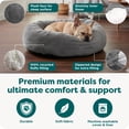 thumbnail image 5 of FurHaven Pet Products Round Plush Ball Dog Bed - Gray Mist, Medium - 26", 5 of 9