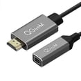 thumbnail image 1 of QGeeM HDMI to Mini DisplayPort Adapter 4K@30Hz Plug & Play for PC Laptop UHD Video Converter Cable, 1 of 5