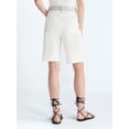 thumbnail image 3 of Scoop Women's and Women's Plus Mid-Rise Shorts, 9'' Inseam, Sizes 0-26W, 3 of 5