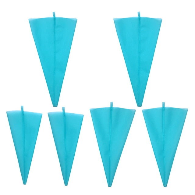 6PCS Silicone Piping Bags Reusable Icing Piping Cream Pastry Bags DIY Cake Decorating Tool