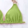 thumbnail image 7 of BONIXOOM Tankini Swimsuits For Women Underwire Elastic Solid Bikinis Bikini Summer Swimwears on Clearance Green Size 8, 7 of 7