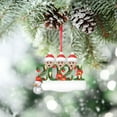 thumbnail image 3 of Fiudx Adorno Navideño Personalizado, Decoración Navideña de Pvc, Diseño Familiar Personalizable, Material Duradero, Ideal para Colgar En El Árbol, Ideal para Regalar, Tamaño 10 Cm, Edición 2021, 3 of 6