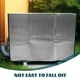 thumbnail image 5 of Láser Metal Cubierta de película de aluminio Cubierta del acondicionador de aire Aire acondicionado exterior Protección contra la sombra del sol Plata 96x70x40cm, 5 of 5