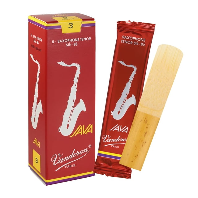Cañas para saxofón tenor Vandoren JAVA Red Strength 3 (caja de 5)