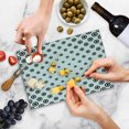 thumbnail image 4 of Geometric Circle Cutting Board, Different Round Shaped Dots Spots Motif Simplistic Abstract Background, Decorative Tempered Glass Cutting and Serving Board, Small Size, Black White, by Ambesonne, 4 of 5