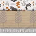 thumbnail image 6 of Bedtime Originals Acorn 3-Piece Crib Bedding Set - Gray, Animals, Woodland, 6 of 6
