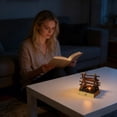 thumbnail image 4 of Tong Handmade Wooden Bonfire Lights Desktop Decorative Lights Bonfire Night Lights USB Charging Flameless Candles Three Modes LED Flashing Breath Flame, 4 of 6