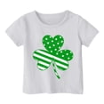thumbnail image 3 of LUOGENLI T-Shirt pour Filles Enfants Filles Pâques Mignon Saint Pat Col Rond Manches Courtes Tee Été Décontracté T-Shirt Maxi Tops pour Filles Blanc 8-9 Ans, 3 of 5