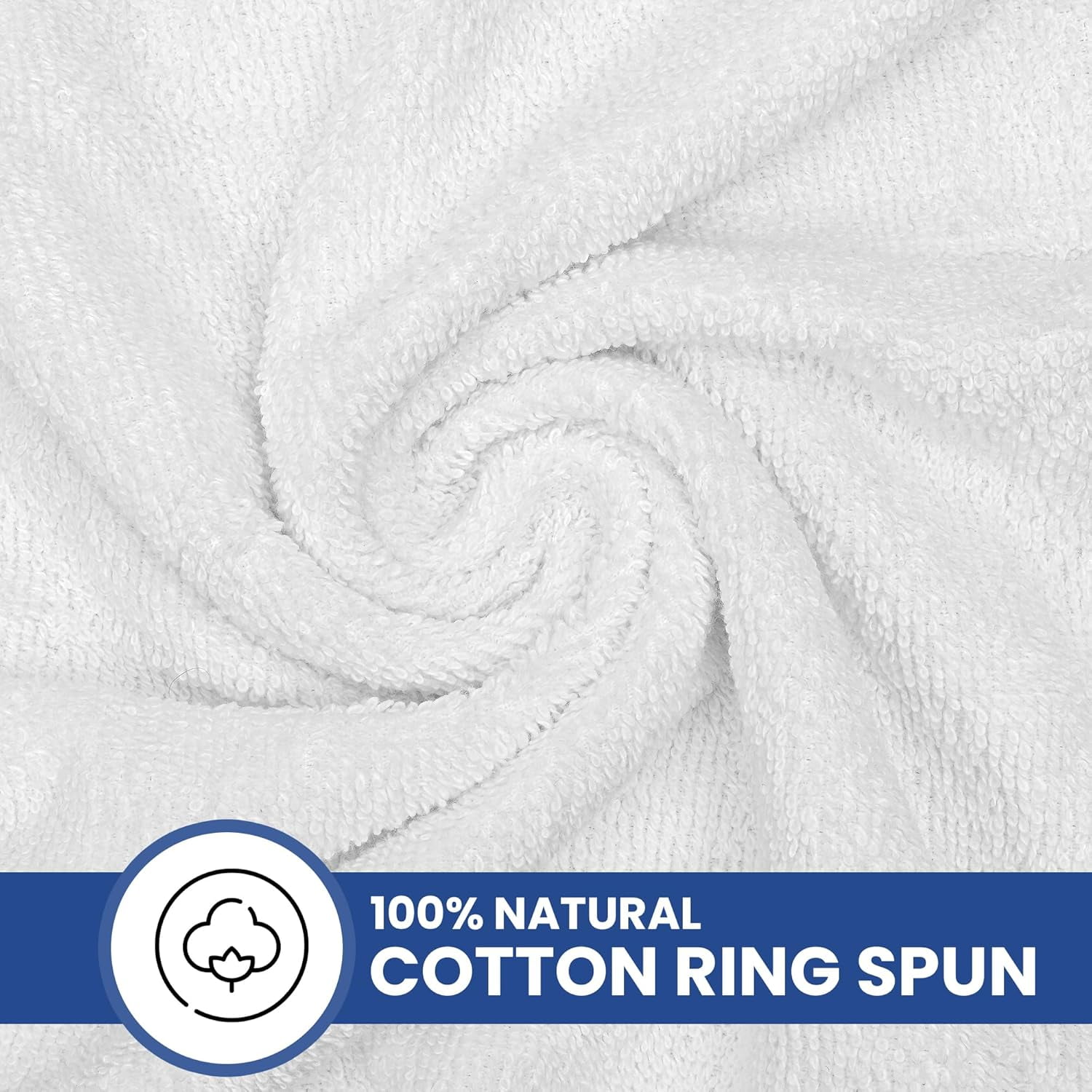 Linteum Textile 4 Pack Premium Bath Towels 27x54 Inches 100% Ring Spun Cotton (White)