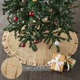 thumbnail image 4 of Greetings Jute Burlap Tan Tree Skirt 36, 4 of 4