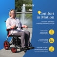 thumbnail image 4 of Journey Air Elite Lightweight Foldable Electric Power Chair for Adults, Red, 4 of 5