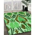 thumbnail image 2 of Ahgly Company Indoor Round Patterned Jade Green Area Rugs, 6' Round, 2 of 6