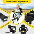 Bike Child Seat, Front Mounted Baby Bicycle Seat with Handrail Toddler