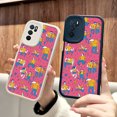 thumbnail image 1 of Destaca entre la multitud con una genial funda plateada mate con estampado de dibujos animados para iPhone, 1 of 4