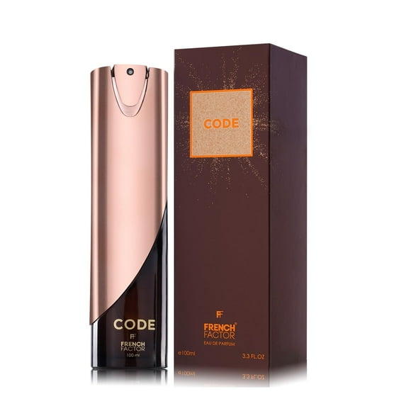 French Factor Code Eau De Parfum For Men 100ml, 3.4 Fl.oz. | Unbeatable Long Lasting Perfume For Boys - With Sichuan Pepper, Cedarwood & Red Apple Notes | Luxury Perfume Gift For Husband, Boyfriend